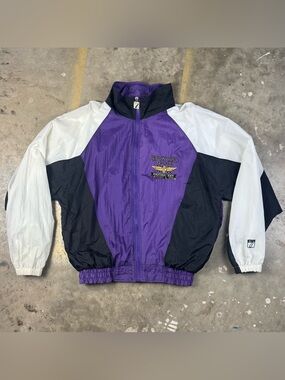 Vintage Brickyard 400 Jacket Medium Logo 7 Windbreaker Indianapolis Speedway 94'